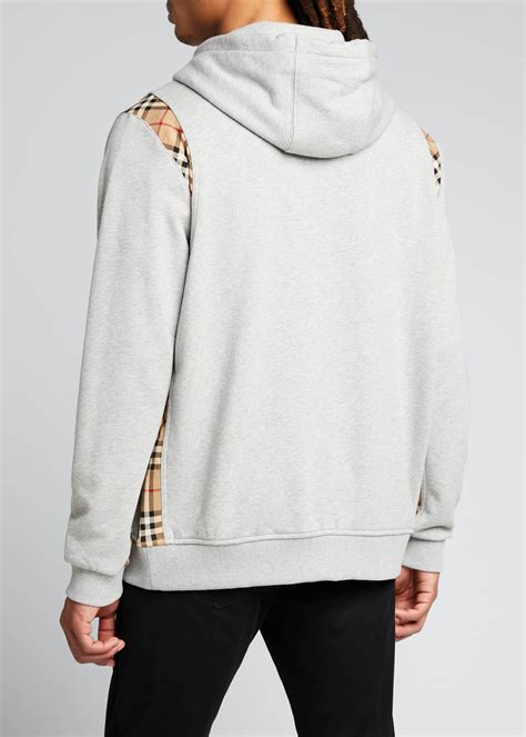 mens burberry hoodie|Burberry men's half zip pullover.